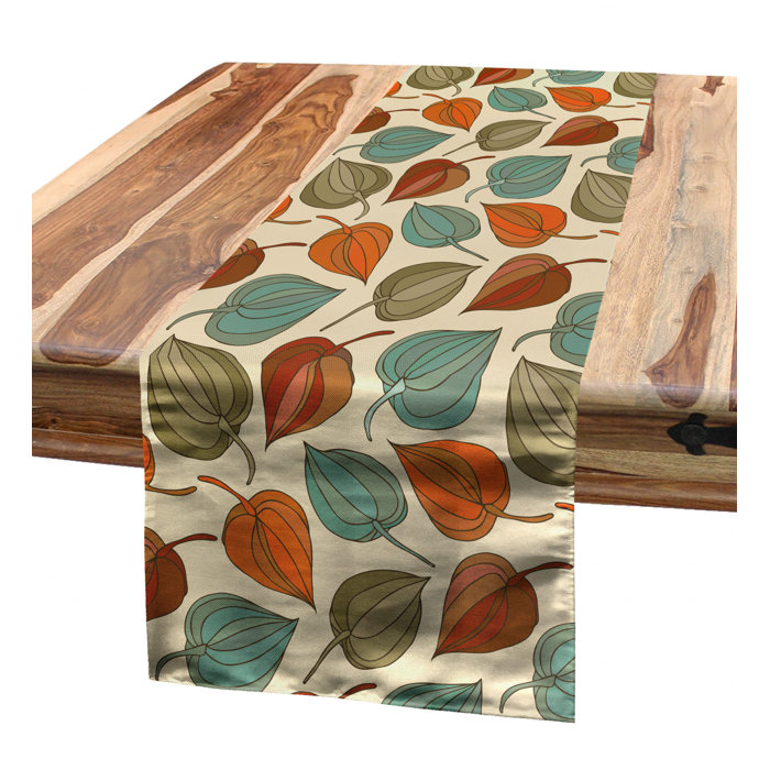 East Urban Home Floral Table Runner Wayfair